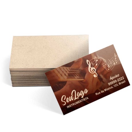 CARTÕES DE VISITA RECICLATO 250G SEM VERNIZ