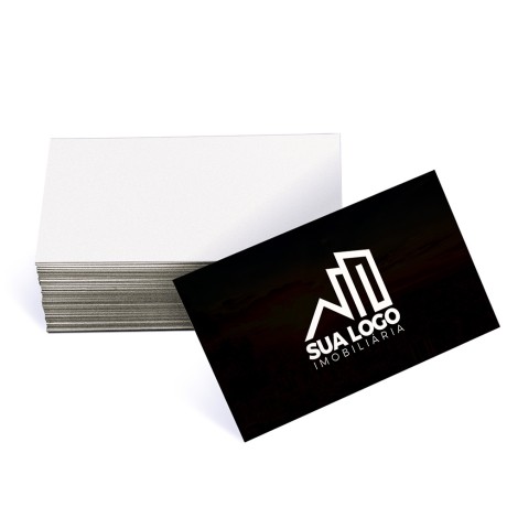 CARTÕES DE VISITA SUPREMO 250G SEM VERNIZ Colorido frente - 250 un.