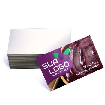 CARTÕES DE VISITA SUPREMO 250G VERNIZ UV TOTAL FRENTE