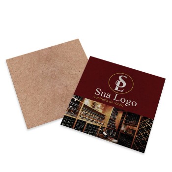 CARTÕES DUPLO KRAFT 250G SEM LAMINAÇÃO E SEM VERNIZ UV SEM VERNIZ COM TINTA BRANCA Colorido frente - 50 un.