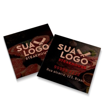 CARTÕES DUPLO KRAFT 250G SEM VERNIZ Colorido frente e verso - 50 un.