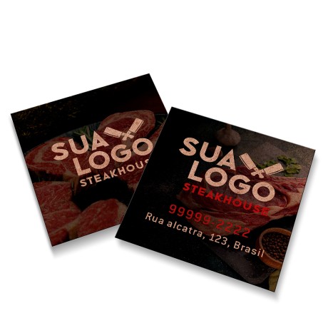 CARTÕES DUPLO KRAFT 250G SEM VERNIZ Colorido frente e verso - 50 un.