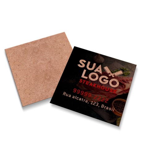 CARTÕES DUPLO KRAFT 250G SEM VERNIZ Colorido frente - 50 un.