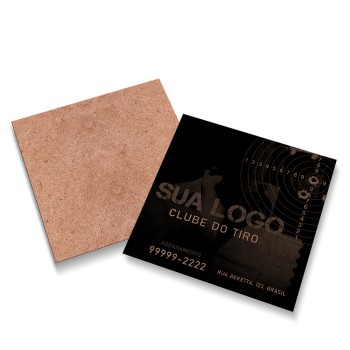 CARTÕES DUPLO KRAFT 250G SEM VERNIZ Preto e branco frente - 500 un.