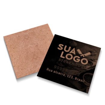 CARTÕES DUPLO KRAFT 250G SEM VERNIZ Preto e branco frente - 50 un.