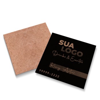 CARTÕES DUPLO KRAFT 250G SEM VERNIZ Preto e branco frente - 1000 un.