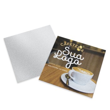 CARTÕES DUPLO PAPÉIS ESPECIAIS SILVER LUX 300G SEM VERNIZ Colorido frente - 50 un.