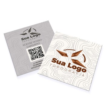 CARTÕES DUPLO SUPREMO 250G SEM VERNIZ Colorido frente e preto e branco verso - 250 un.
