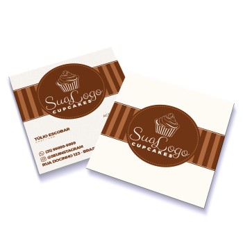 CARTÕES DUPLO SUPREMO 250G SEM VERNIZ Colorido frente e verso - 100 un.