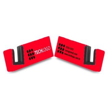 CELULAR E ACESSÓRIOS SUPORTE DE CELULAR E TABLET VERMELHO Colorido frente e verso - 1 un.