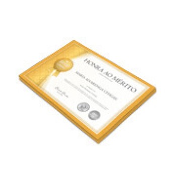 CERTIFICADOS 300X210MM APERGAMINHADO 240G Colorido frente - 20 un.