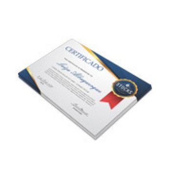 CERTIFICADOS 300X210MM COUCHÊ 300G SEM VERNIZ Colorido frente - 100 un.