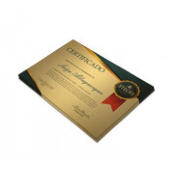 CERTIFICADOS 300X210MM GOLD MASTER 300G Colorido frente - 100 un.