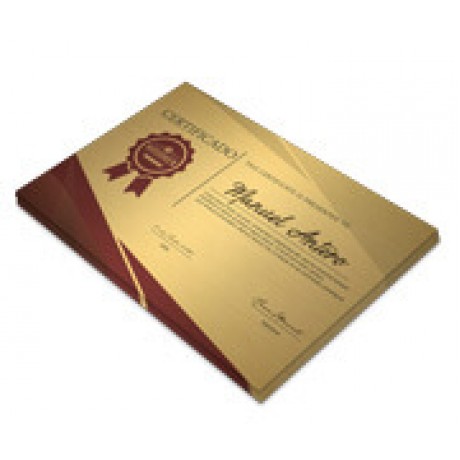 CERTIFICADOS 420X300MM GOLD MASTER 300G Colorido frente - 10 un.