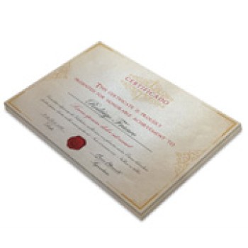 CERTIFICADOS 420X300MM PERO PLUS 300G SEM VERNIZ Colorido frente - 5 un.