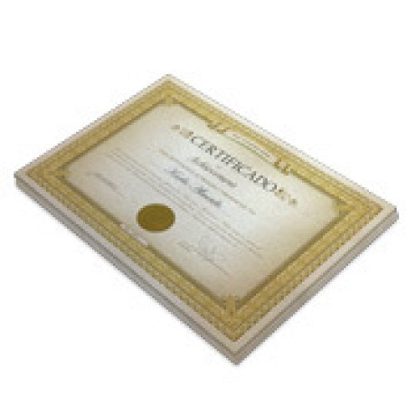 CERTIFICADOS 420X300MM PERO PLUS 300G SEM VERNIZ Colorido frente - 50 un.