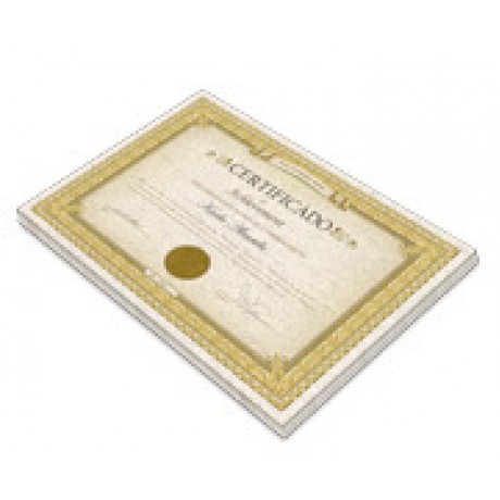 CERTIFICADOS 420X300MM RECICLATO 250G Colorido frente - 50 un.