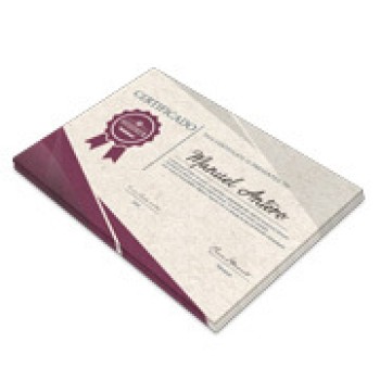 CERTIFICADOS 420X300MM RECICLATO 250G Colorido frente - 10 un.