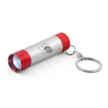 ABRIDORES E CHAVEIROS CHAVEIRO GRAVAÇÃO A LASER COM LED BRIGHTER DETALHE VERMELHO Preto e branco frente - 100 un.