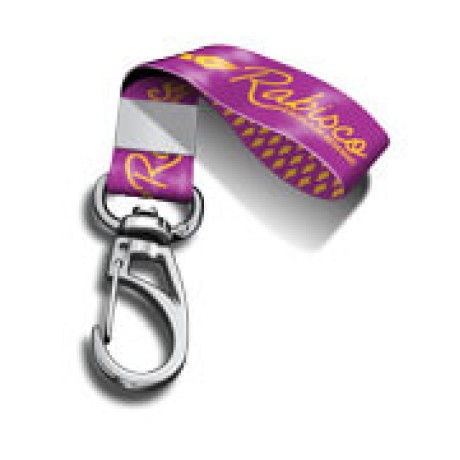 CHAVEIROS MINI CORDÃO COM MOSQUETÃO 12MM Colorido frente e verso - 57 un.