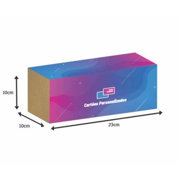 COBRE CAIXAS COUCHÊ 115G PARA 1000 CARTÕES 424X225MM Colorido frente - 500 un.