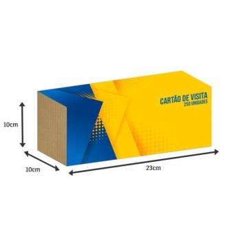COBRE CAIXAS COUCHÊ 115G PARA 1000 CARTÕES 424X225MM Colorido frente - 250 un.