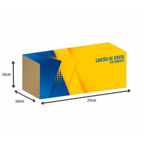 COBRE CAIXAS COUCHÊ 115G PARA 1000 CARTÕES 424X225MM Colorido frente - 250 un.