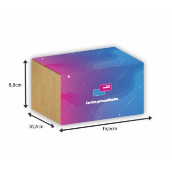 COBRE CAIXAS COUCHÊ 115G PARA 250 CARTÕES 406X145MM Colorido frente - 500 un.