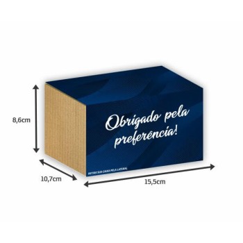 COBRE CAIXAS COUCHÊ 115G PARA 250 CARTÕES 406X145MM Colorido frente - 100 un.
