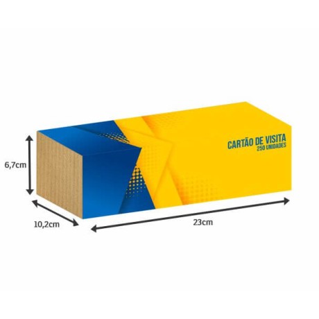 COBRE CAIXAS COUCHÊ 115G PARA 500 CARTÕES 360X225MM Colorido frente - 250 un.