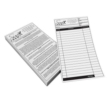 COMANDAS APERGAMINHADO  75G 100X210MM Preto e branco frente e verso - 1000 un.