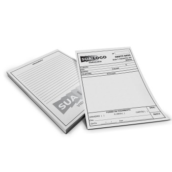 COMANDAS APERGAMINHADO  75G 150X105MM Preto e branco frente e verso - 2500 un.