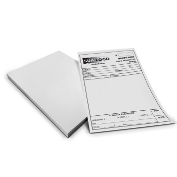 COMANDAS APERGAMINHADO  75G 150X105MM Preto e branco frente - 2500 un.