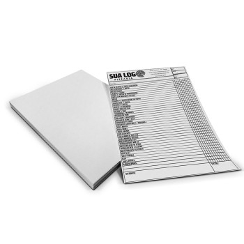 COMANDAS APERGAMINHADO  75G 150X105MM Preto e branco frente - 1000 un.