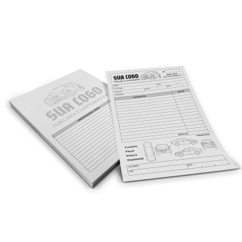 COMANDAS APERGAMINHADO  75G 150X210MM Preto e branco frente e verso - 500 un.