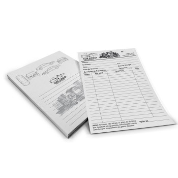 COMANDAS APERGAMINHADO  75G 150X210MM Preto e branco frente e verso - 1000 un.