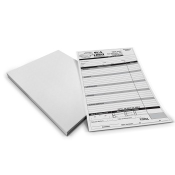 COMANDAS APERGAMINHADO  75G 300X210MM Preto e branco frente - 500 un.