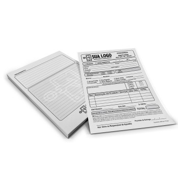 COMANDAS APERGAMINHADO  75G 300X210MM Preto e branco frente e verso - 2500 un.