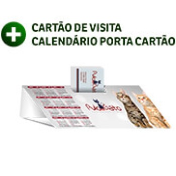 COMBOS DE PRODUTOS CALEND PORTA CARTÃO E CARTÃO DE VISITA Colorido frente e verso - 1 un.