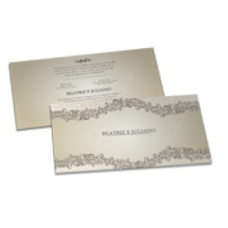 CONVITES BÁSICO COUCHÊ 300G HOT STAMPING LAM FOSCA FV E HOTSTAMPING FR 182X102MM Colorido frente e verso - 250 un.