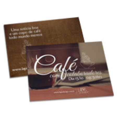 CONVITES BÁSICO COUCHÊ 300G HOT STAMPING LAM FOSCA FV E HOTSTAMPING FR 182X153MM Colorido frente e verso - 250 un.