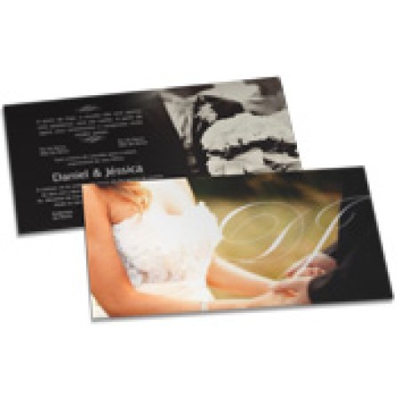 CONVITES BÁSICO COUCHÊ 300G HOT STAMPING LAM FOSCA FV E HOTSTAMPING FR 273X153MM Colorido frente e verso - 50 un.