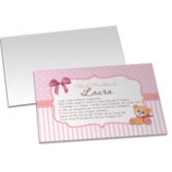 CONVITES BÁSICO COUCHÊ 300G LAMINAÇÃO FOSCA LAM FOSCA FRENTE 210X150MM Colorido frente - 50 un.