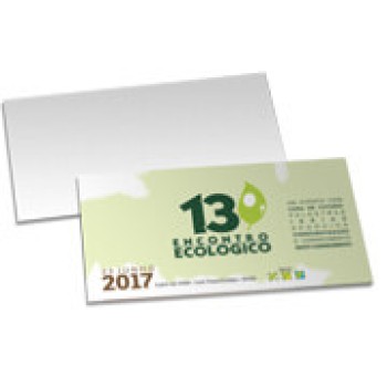 CONVITES BÁSICO COUCHÊ 300G SEM LAMINAÇÃO E SEM VERNIZ UV SEM VERNIZ 273X153MM Colorido frente - 100 un.