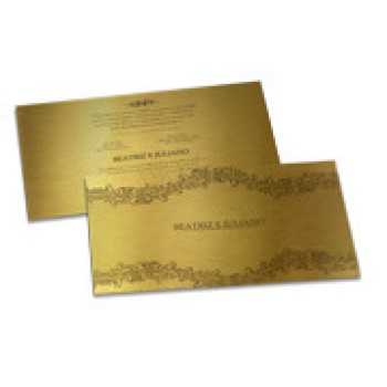 CONVITES BÁSICO GOLD MASTER 300G 182X102MM Colorido frente e verso - 250 un.