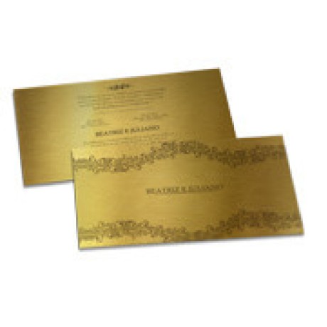 CONVITES BÁSICO GOLD MASTER 300G 182X102MM Colorido frente e verso - 250 un.