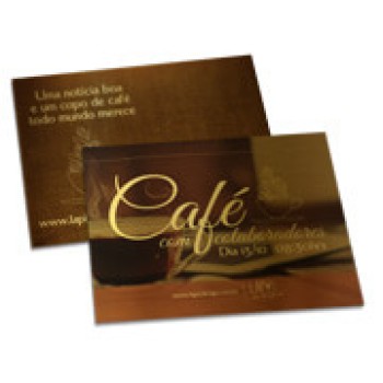 CONVITES BÁSICO GOLD MASTER 300G 182X153MM Colorido frente e verso - 250 un.