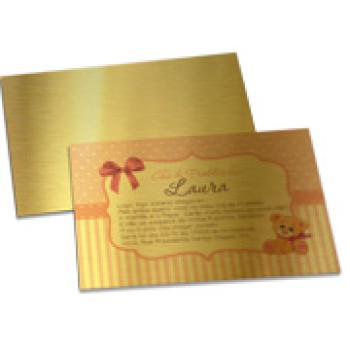 CONVITES BÁSICO GOLD MASTER 300G 210X150MM Colorido frente - 50 un.