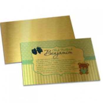 CONVITES BÁSICO GOLD MASTER 300G 210X150MM Colorido frente - 250 un.