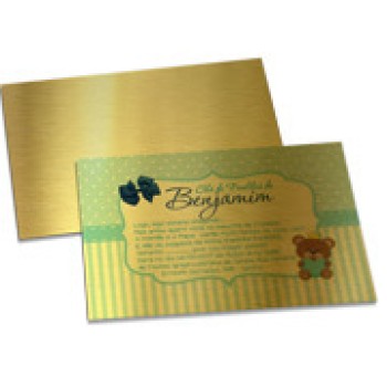 CONVITES BÁSICO GOLD MASTER 300G 210X150MM Colorido frente - 250 un.